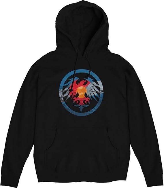 Толстовка джемпер NEVER SUMMER Colorado Eagle Fill Pullover Hoodie black