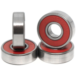Подшипники для скейтборда MOSAIC Super 0 Abec 5 Silver Red — изображение 2