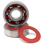 Подшипники для скейтборда MOSAIC Super 0 Abec 5 Silver Red — изображение 3