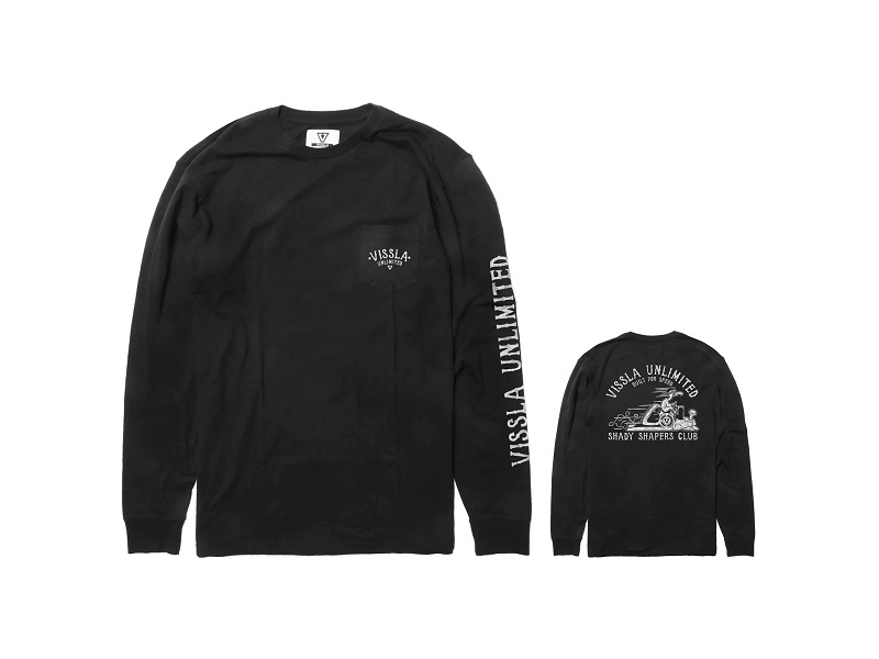 vissla-shapers-club-ls-phantom.jpg Лонгслив VISSLA Shapers Club LS PKT Tee Phantom — изображение 1